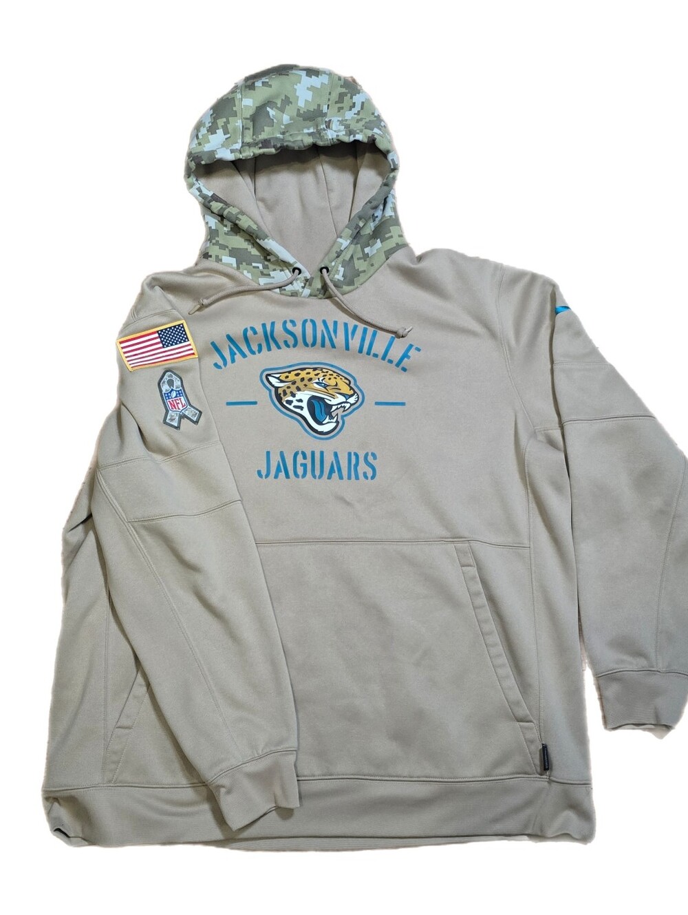 Nike Jacksonville Jaguars Salute to Service Hoodie Men's Sz 2XL Camo AT6734-297